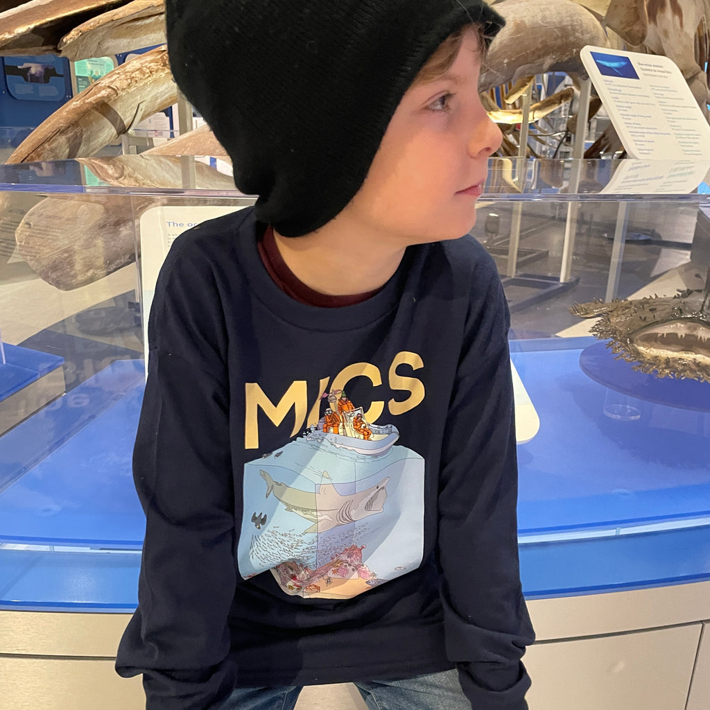 Kids Shark Explorer Long-Sleeve Shirt