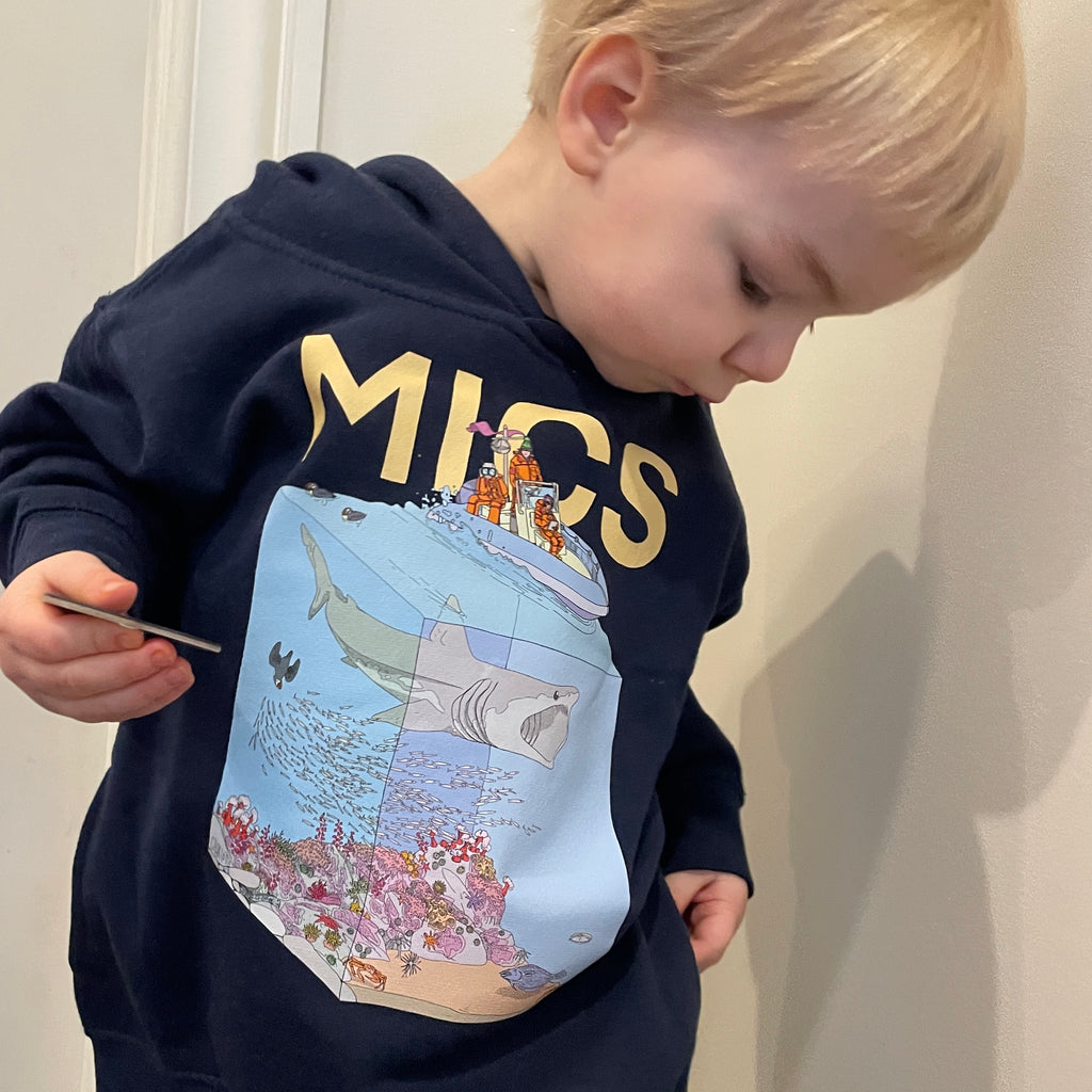 Sweat à capuche requin pour enfants